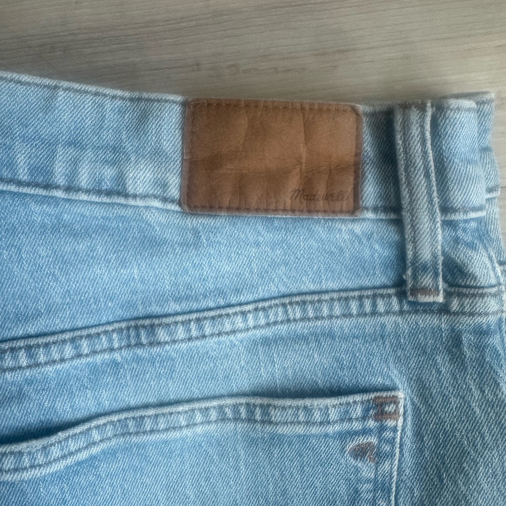 Madewell Light Blue Denim with Brown Accent